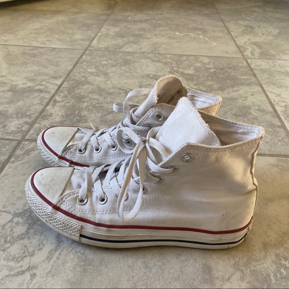 White converse high top